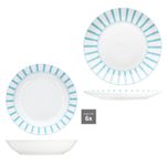 12tlg Tafelservice SPLIT TÜRKIS Porzellan für 6 Personen_Bild_4