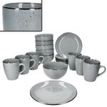 18tlg Frühstücksset LUCCA für 6 Personen aus Steingut - 24327466_Bild_2