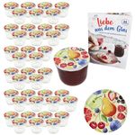 40er Set Sturzglas 230 ml To 82 Comic-Obst Deckel incl. Rezeptheft_Bild_1