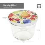 40er Set Sturzglas 230 ml To 82 Comic-Obst Deckel incl. Rezeptheft_Bild_5
