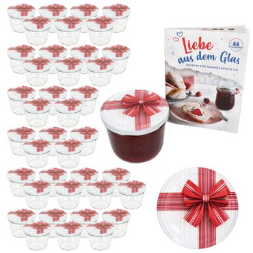 40er Set Sturzglas 230 ml To 82 Geschenk-Deckel incl. Rezeptheft_Bild_1