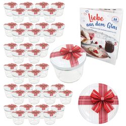 02-00082294-Sturz-TO82-Geschenk-Deckel-past-230er-40er-Set.jpg 40er Set Sturzglas 230 ml To 82 Geschenk-Deckel incl. Rezeptheft_Bild_2