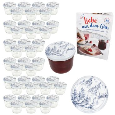 40er Set Sturzglas 230 ml To 82 Alpen-Deckel incl. Rezeptheft_Bild_1