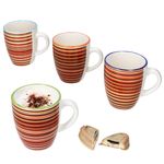 4er Set LINEA Kaffeebecher für 4 Personen aus Steingut - 24325705_Bild_1