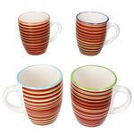 4er Set LINEA Kaffeebecher für 4 Personen aus Steingut - 24325705_Bild_2