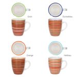 4er Set LINEA Kaffeebecher für 4 Personen aus Steingut - 24325705_Bild_4