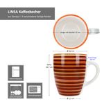 4er Set LINEA Kaffeebecher für 4 Personen aus Steingut - 24325705_Bild_7