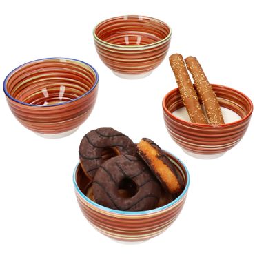 4er Set LINEA Müslischalen für 4 Personen aus Steingut - 24325713_Bild_1