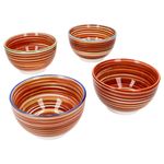 4er Set LINEA Müslischalen für 4 Personen aus Steingut - 24325713_Bild_2