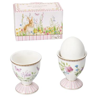 2er Set HAPPY EASTER Eierbecher aus Porzellan – R1318_Bild_1