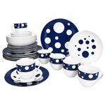 30tlg Kombiservice PULA DUNKELBLAU Porzellan für 6 Personen_Bild_1