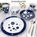 30tlg Kombiservice PULA DUNKELBLAU Porzellan für 6 Personen_Bild_5