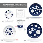 30tlg Kombiservice PULA DUNKELBLAU Porzellan für 6 Personen_Bild_7