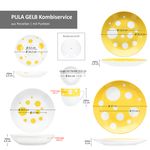 30tlg Kombiservice PULA GELB Porzellan für 6 Personen_Bild_7