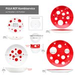 30tlg Kombiservice PULA ROT Porzellan für 6 Personen_Bild_7