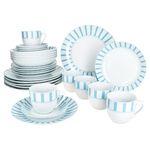 30tlg Kombiservice SPLIT TÜRKIS Porzellan für 6 Personen_Bild_1