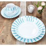 30tlg Kombiservice SPLIT TÜRKIS Porzellan für 6 Personen_Bild_2