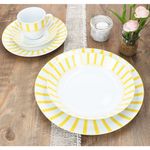 30tlg Kombiservice SPLIT GELB Porzellan für 6 Personen_Bild_2