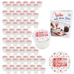 100er Set Sturzglas 230 ml To 82 Mit Liebe gemacht Deckel incl. Rezeptheft_Bild_2