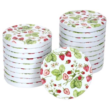 20er Deckel-Set TO 82 Wald-Erdbeere passend für 230ml/350ml/435ml Gläser_Bild_1