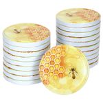 20er Deckel-Set TO 82 Honig passend für 230ml/350ml/435ml Gläser_Bild_1