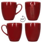 6er Set Kaffeebecher NATURAL rot für 6 Personen aus Steingut - 582711_Bild_4