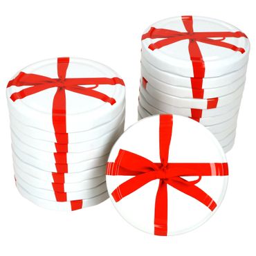 20er Deckel-Set TO 82 Schleife passend für 230ml/350ml/435ml Gläser_Bild_1