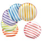 6er Set SUMMER STRIPES Speiseteller für 6 Personen aus Steingut - 24325634_Bild_1