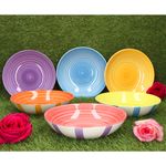 6er Set SUMMER STRIPES Suppenteller für 6 Personen aus Steingut - 24325642_Bild_3