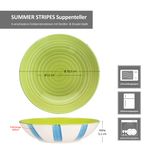 6er Set SUMMER STRIPES Suppenteller für 6 Personen aus Steingut - 24325642_Bild_8