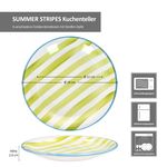 6er Set SUMMER STRIPES Kuchenteller für 6 Personen aus Steingut - 24325626_Bild_8