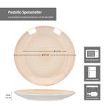 6er Set PASTELLO Speiseteller für 6 Personen aus Steingut - 24326239_Bild_8