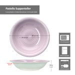 6er Set PASTELLO Suppenteller für 6 Personen aus Steingut - 24326233_Bild_8