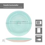 6er Set PASTELLO Kuchenteller für 6 Personen aus Steingut - 24326228_Bild_8
