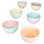 6er Set PASTELLO Müslischale für 6 Personen aus Steingut - 24326222_Bild_2