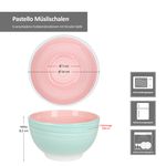 6er Set PASTELLO Müslischale für 6 Personen aus Steingut - 24326222_Bild_8