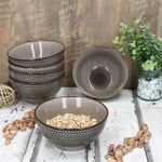 6er Set PROSPERO Salatschale braun 16cm für 6 Personen aus Porzellan - 593339_Bild_2