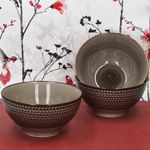 6er Set PROSPERO Salatschale braun 16cm für 6 Personen aus Porzellan - 593339_Bild_3