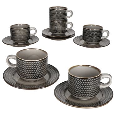 6er Set Kaffeetasse mit Untertasse PROSPERO - 593335 + 593336_Bild_1