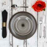 12tlg Tafelservice PROSPERO braun für 6 Personen aus Porzellan_Bild_3