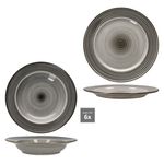 12tlg Tafelservice PROSPERO braun für 6 Personen aus Porzellan_Bild_4