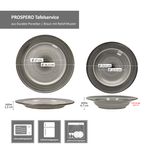 12tlg Tafelservice PROSPERO braun für 6 Personen aus Porzellan_Bild_8