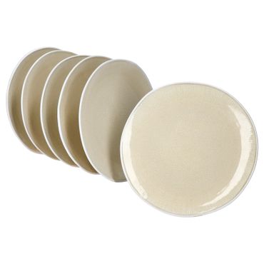 6er Set TZIA Kuchenteller für 6 Personen aus Steingut - 24327362_Bild_1