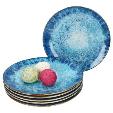 6er Set MARINA Speiseteller für 6 Personen aus Porzellan - 24324278_Bild_1