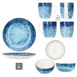 18tlg Frühstücksset MARINA für 6 Personen aus Porzellan - 24324269 + 24324294 + 24324251_Bild_4