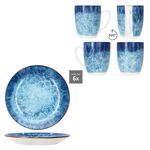 12tlg Frühstücksset MARINA für 6 Personen aus Porzellan - 24324269 + 24324251_Bild_4