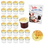 25er Set Sturzglas 125 ml Marmeladenglas Einmachglas Einweckglas To 66 Honig Deckel incl. Diamant-Zucker Gelierzauber Rezeptheft_Bild_1