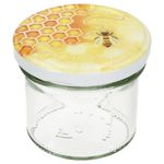 25er Set Sturzglas 125 ml Marmeladenglas Einmachglas Einweckglas To 66 Honig Deckel incl. Diamant-Zucker Gelierzauber Rezeptheft_Bild_4