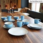 6er Set OSITA HELLBLAU Speiseteller für 6 Personen aus Steingut - 674480_Bild_5