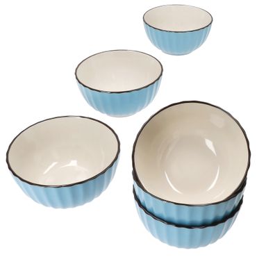 6er Set OSITA HELLBLAU Müslischale für 6 Personen aus Steingut - 674480_Bild_1